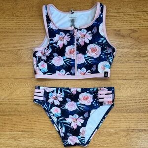 Deux par Deux Floral Kids Bikini